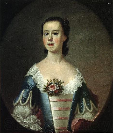 Jeremiah Theus Portrait of Mrs